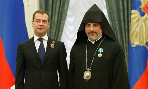 Каталикос армян архиепископ Эзрас в Кремле